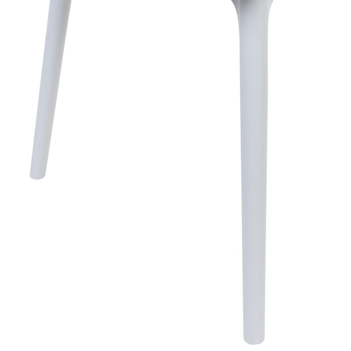 ESSZIMMERSTUHL 2er-Set Kunststoff Grau Almira - Grau, Kunststoff (54/84/50cm) - Beliani