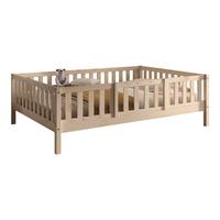 TAGESBETT Kapua 140x200 mit Rausfallschutz Kiefer Massivholz Natur - Kieferfarben, Holz (140/200cm) - 58aufmkessel