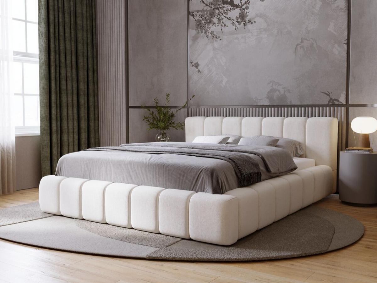 POLSTERBETT Orio 160x200 Beige - Beige, Textil (160/200cm) - Graingold