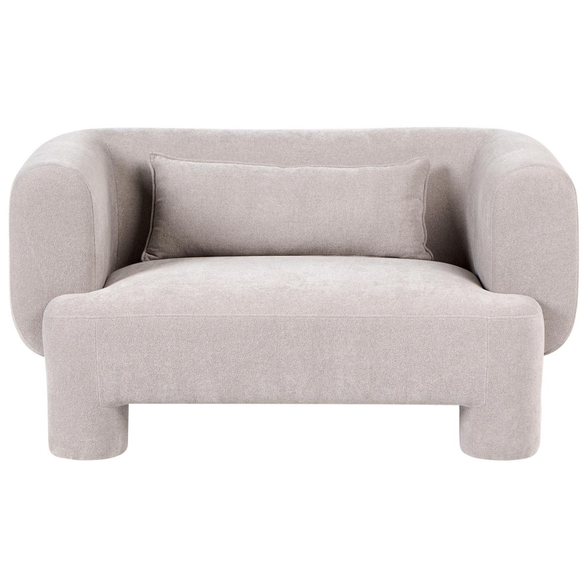 SOFA-SET 6-Sitzer Stoff Beige Hogbo - Beige, Textil (180/73/93cm) - Beliani