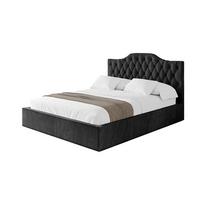 POLSTERBETT mit Bettkasten und Lattenrost, Boxbett ohne Matratze - FALIO 120x200 Schwarz - Schwarz, Holzwerkstoff/Textil (120/200cm) - ALTDECOR
