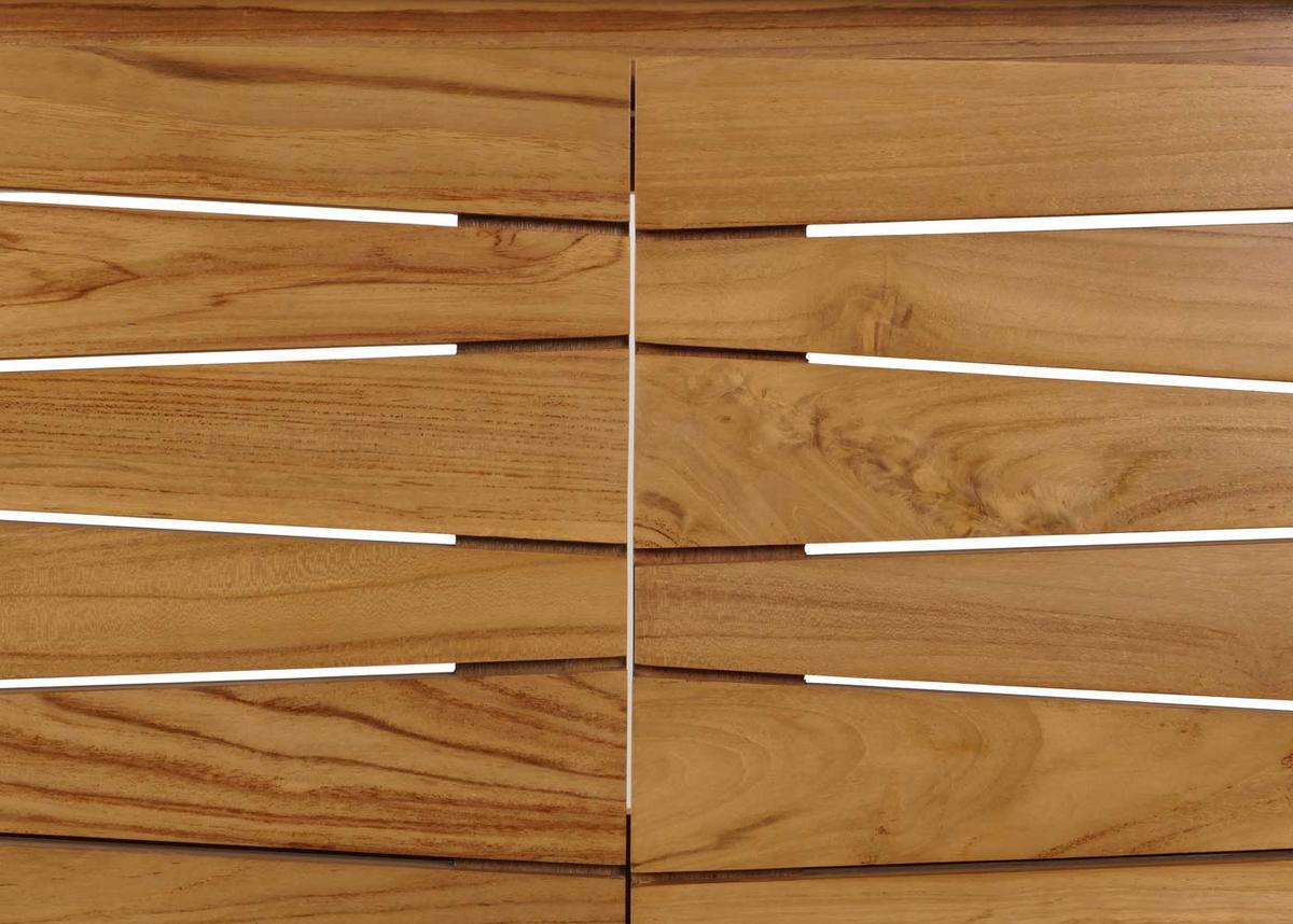 TEAK-WASCHBECKENUNTERSCHRANK Braun - Braun, Holz (81/87/56cm) - MCW