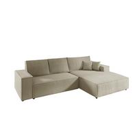 ECKSOFA Corunia In Poso - Beige, Holzwerkstoff/Textil (294/185cm) - Fun Möbel