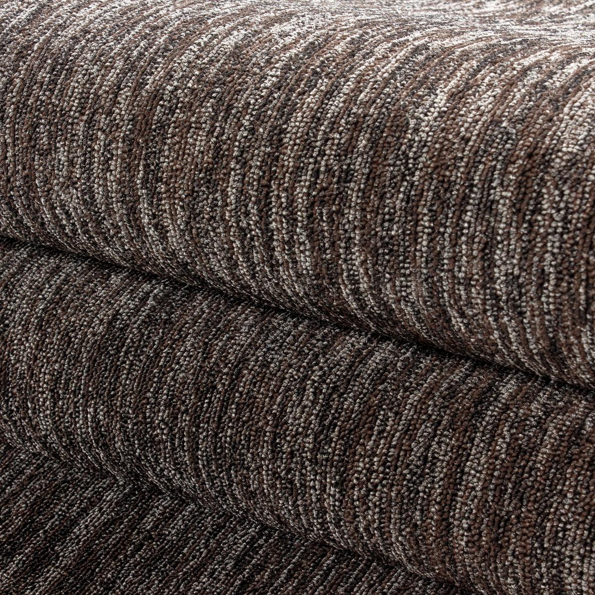 TEPPICH Kurzflor AMMER in Braun, einfarbig, Ø 200 cm - Braun, Textil (200/200cm) - KADIMA DESIGN