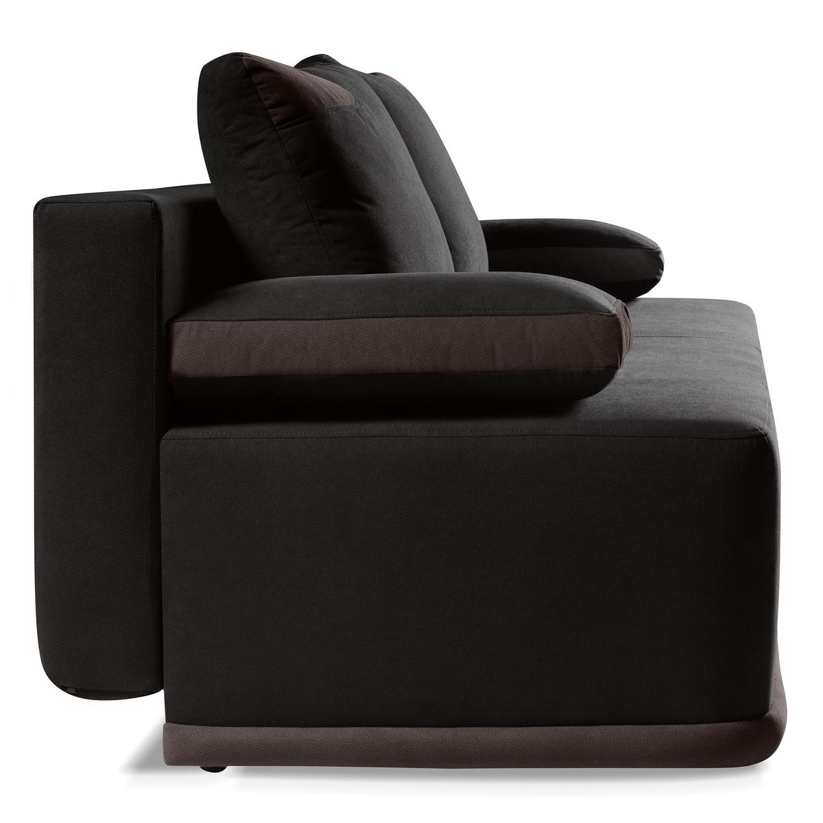 SCHLAFSOFA Bento 3-Sitzer mit Schlaffunktion, Braun - Braun, Textil (200/93/98cm) - Beautysofa