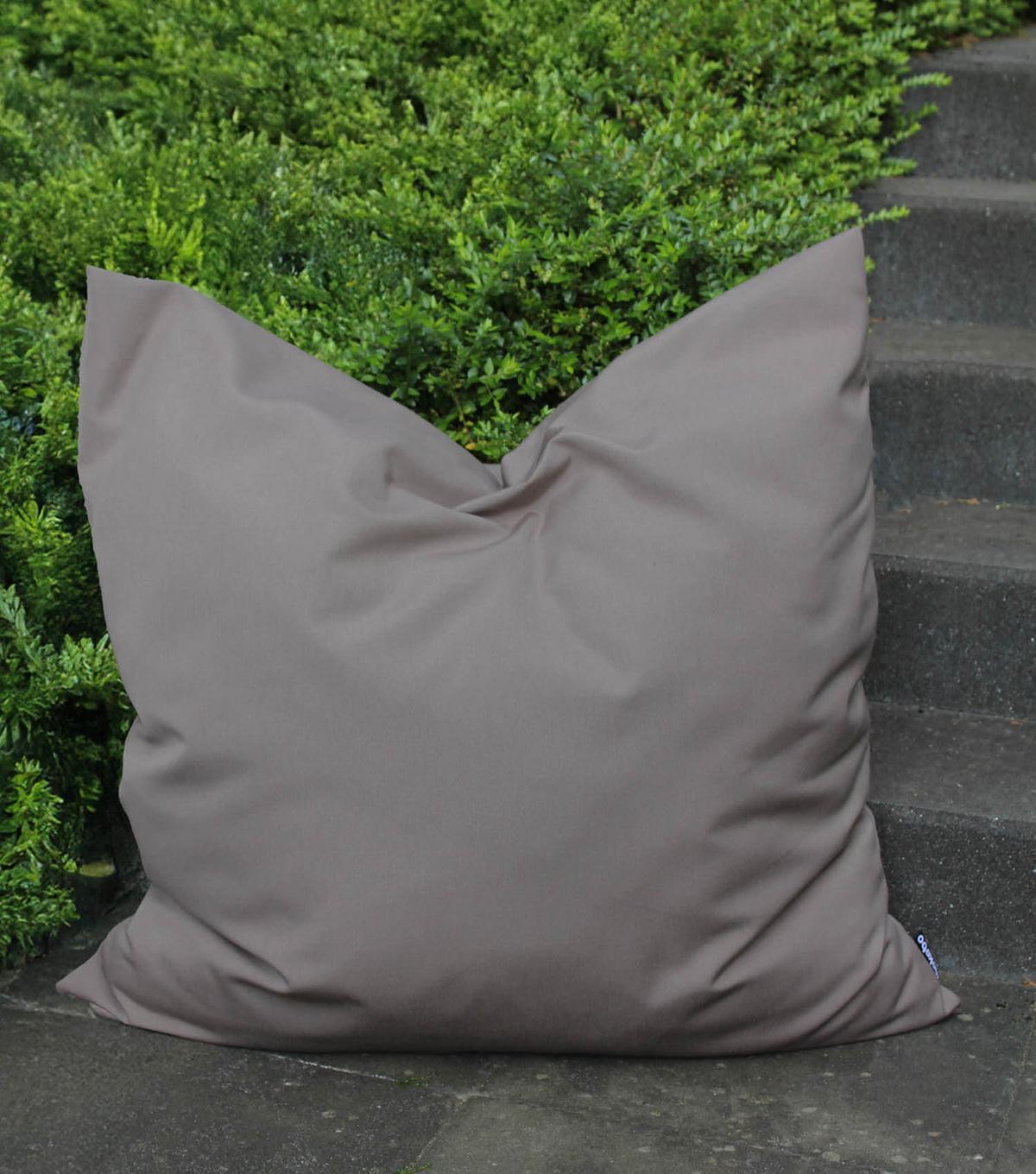 OUTDOORKISSEN Die Wolke 7 - Taupe, Textil (80/10cm) - Mokebo