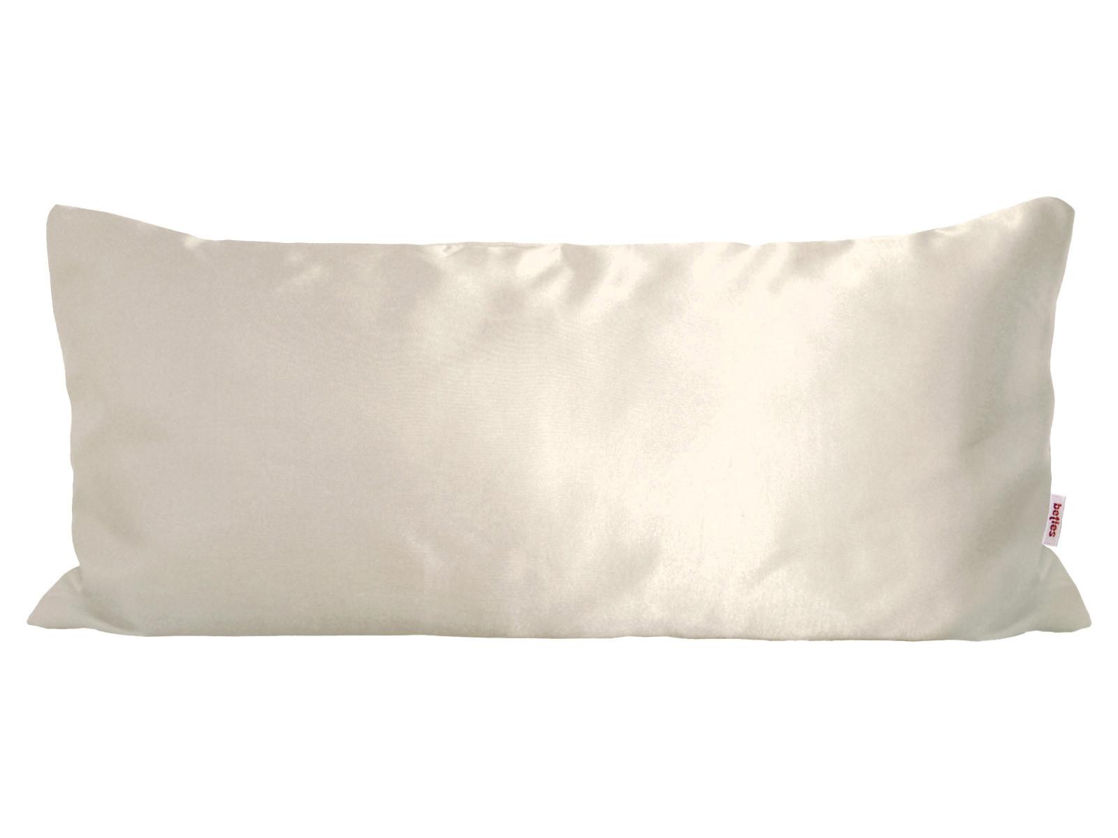 KISSENBEZUG Glanz Satin champagner 40/80 cm - Ecru/Champagner, Textil (40/80cm) - beties Heimtextil