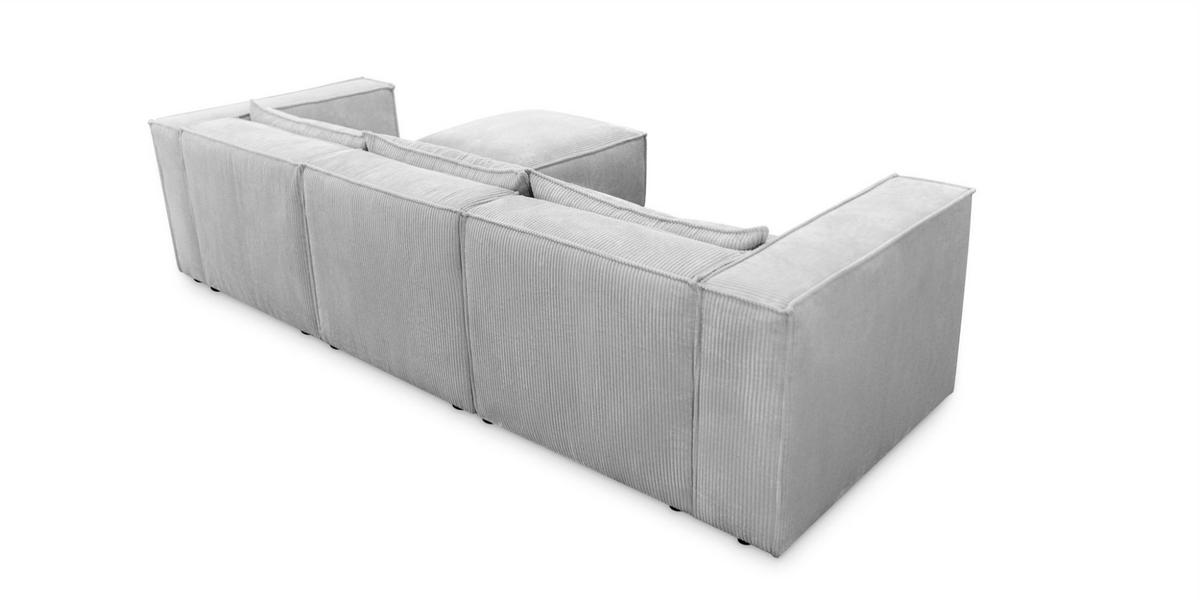 ECKSOFA Nevio - Schwarz, Holzwerkstoff/Textil (290/185cm) - Fun Möbel
