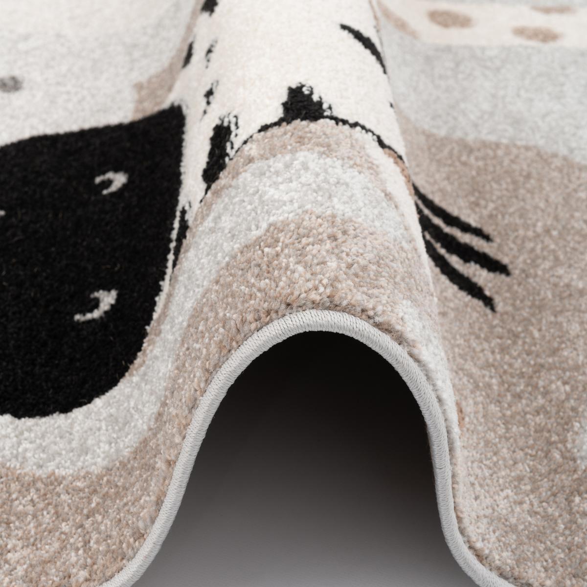 KINDER TEPPICH SOFTSTAR KIDS SAFARI FRIENDS - Grau, Textil (200/290cm) - Pergamon