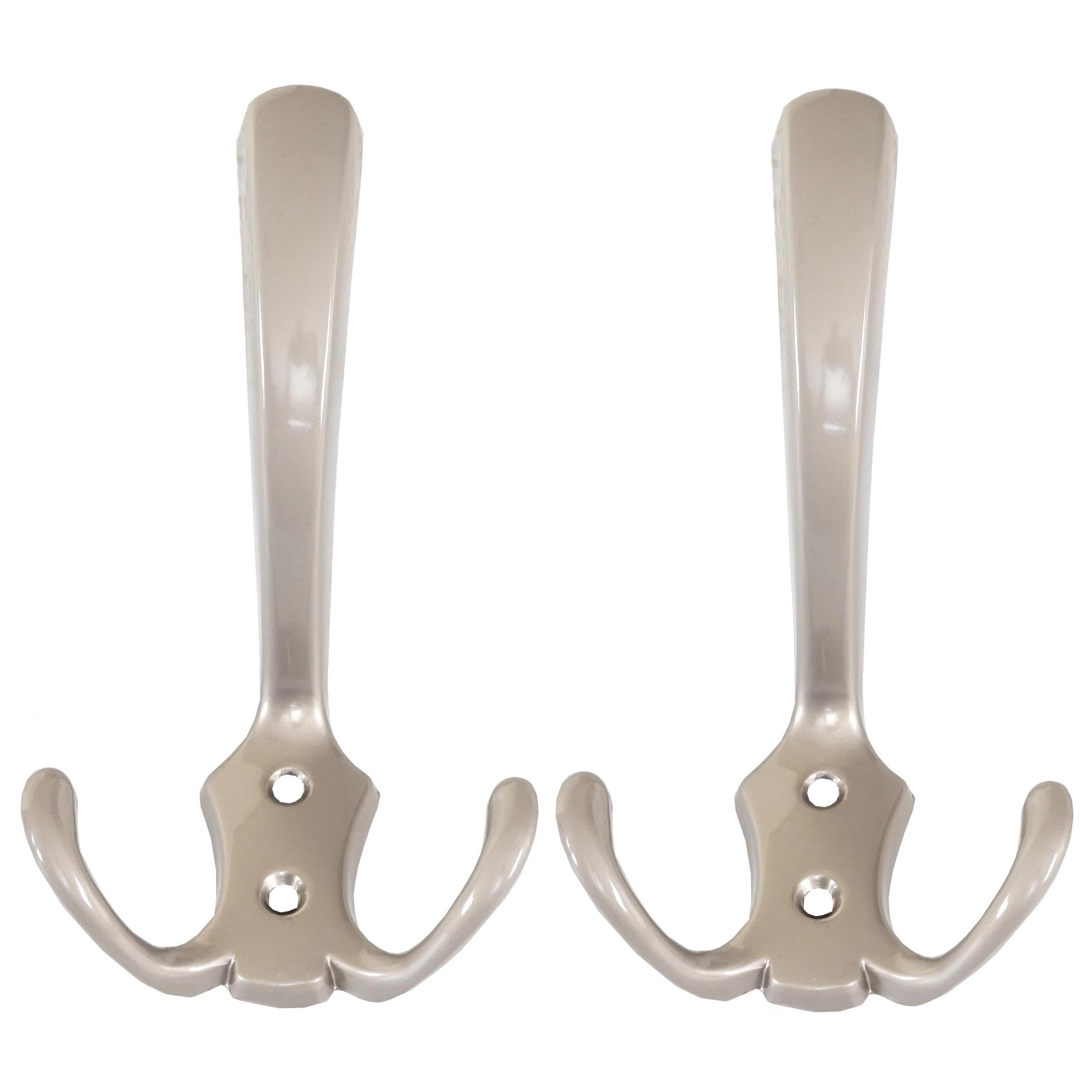 GARDEROBENHAKEN Silber 2er-Set - Silberfarben, Metall (7/14/6cm) - MCW
