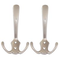 GARDEROBENHAKEN Silber 2er-Set - Silberfarben, Metall (7/14/6cm) - MCW