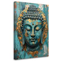 LEINWANDBILD Zen und Orientalisch 70x100cm - Türkis, Textil (70/100cm) - Feeby
