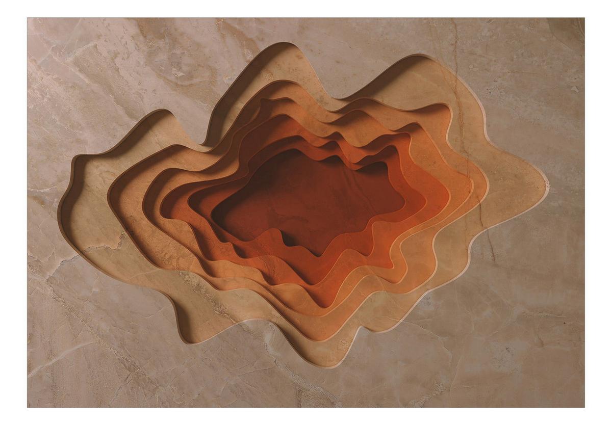 SELBSTKLEBENDE FOTOTAPETE 98/70 cm - Beige/Orange, Kunststoff/Textil (98/1cm) - KUNSTLOFT