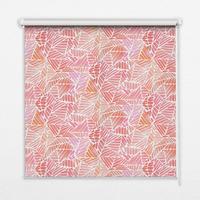 INNENROLLO - Fensterrollo - Rollo - 90x180 cm - Gestreifte Dreiecke - Orange, Kunststoff (90/180/0.5cm) - TULUP
