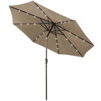PATIO-SCHIRM Kaffe - Braun, Kunststoff (300/300cm) - COSTWAY
