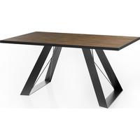 ESSTISCH Colter rechteckig ausziehbar, Lefkas Eiche 140-240/80/76 cm - Alteiche/Schwarz, Holzwerkstoff/Metall (80/240/76cm) - WFL GROUP