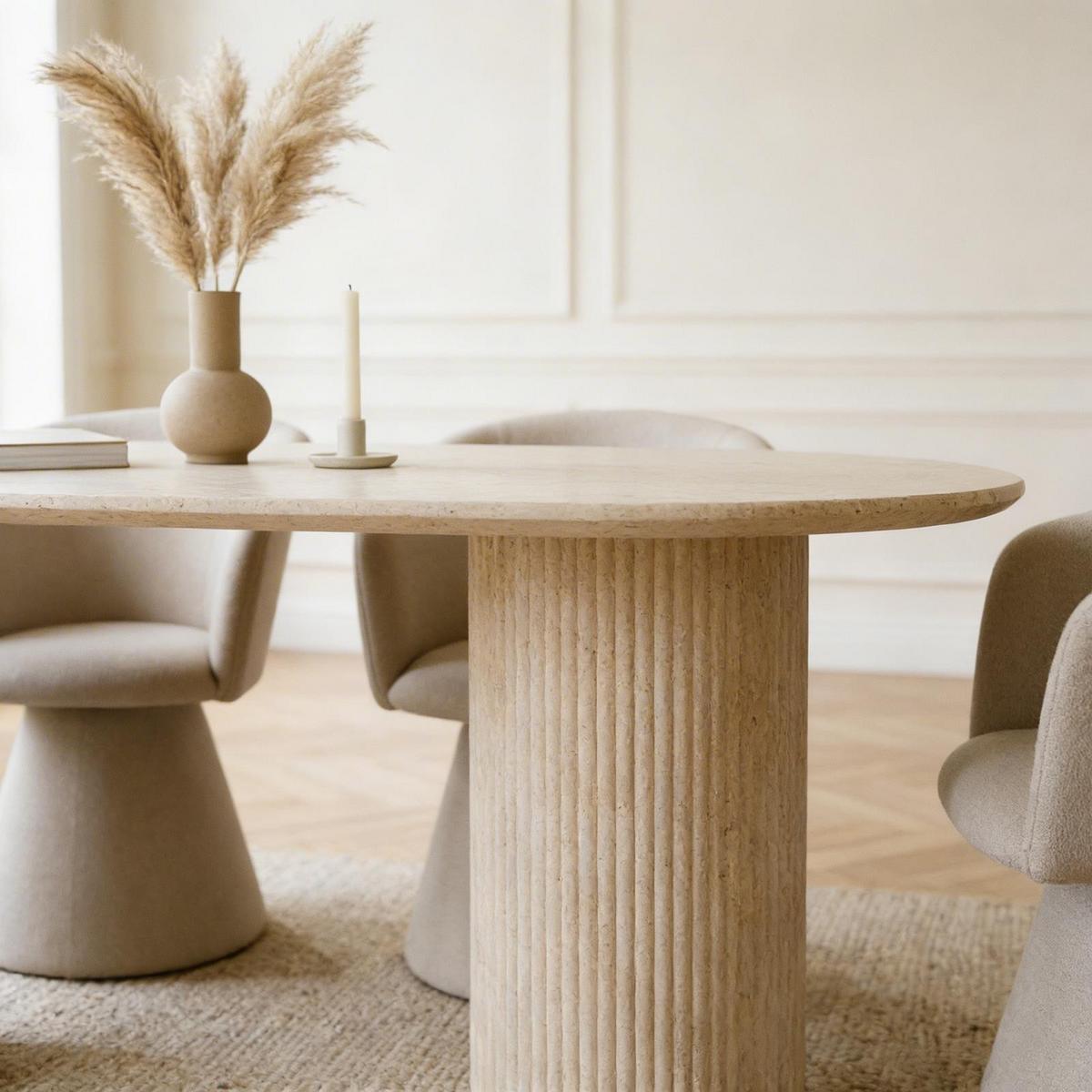 ESSTISCH TEVELI beige - Beige, Holzwerkstoff (90/180/76cm) - IDIMEX