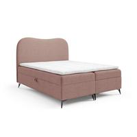 BOXBETT Blair Premium - Rosa, Holzwerkstoff/Textil (140/200cm) - Fun Möbel