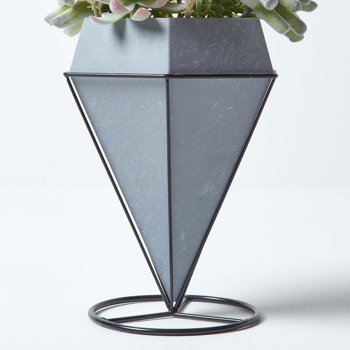 KUNSTPFLANZEN Sukkulenten-Arrangement im Deko-Topf, 31 cm - Grün, Kunststoff (31cm) - Homescapes
