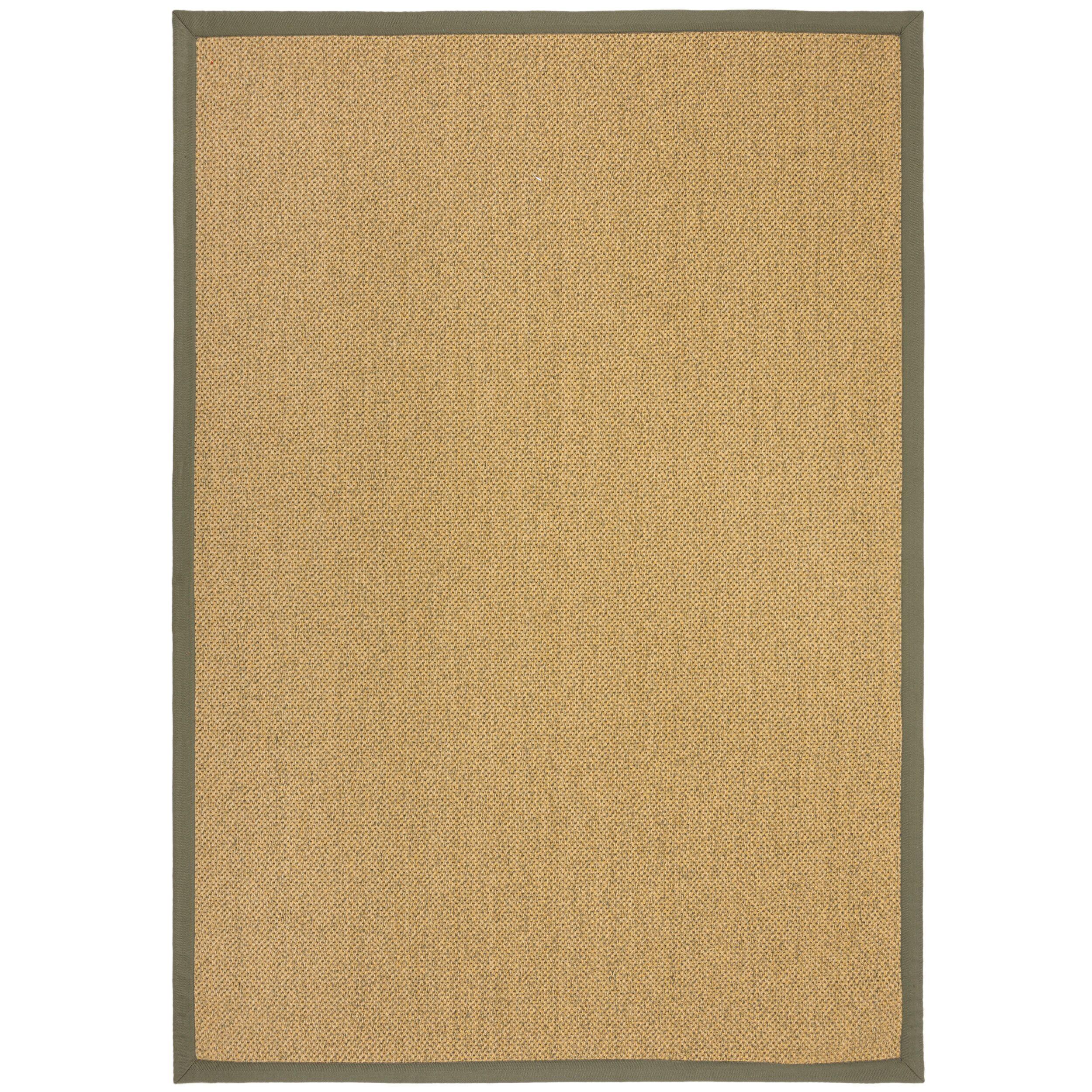 OUTDOORTEPPICH Waschbar KEER, mit Bordüre, Natur-Grün, 200 x 290 cm - Beige, Textil (200/290cm) - KADIMA DESIGN