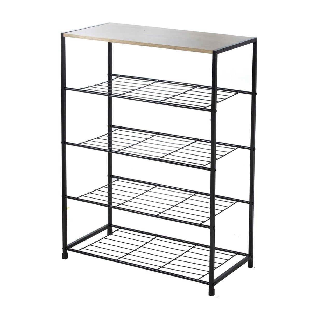 SCHUHREGAL 5-stufig 63/30/83 cm - Apfelbaumfarben, Holzwerkstoff (30/83/63cm) - Calicosy