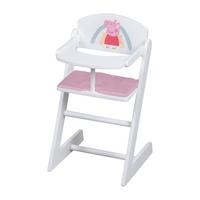PUPPENHOCHSTUHL Peppa Pig - Weiß, Holzwerkstoff (27.5/52/34cm) - Roba