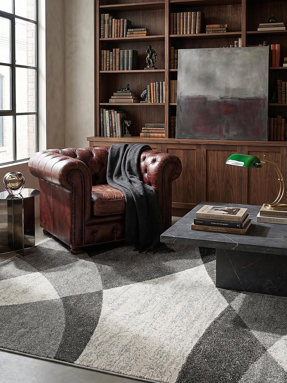 TEPPICH Niederflor Abstrakt THUR Polypropylen Grau 80 x 140 cm - Grau, Textil (160/220cm) - KADIMA DESIGN