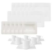 KOMBISERVICE Modern Grace weiß 30-tlg. - Weiß, Keramik (2/2/2cm) - Villeroy & Boch