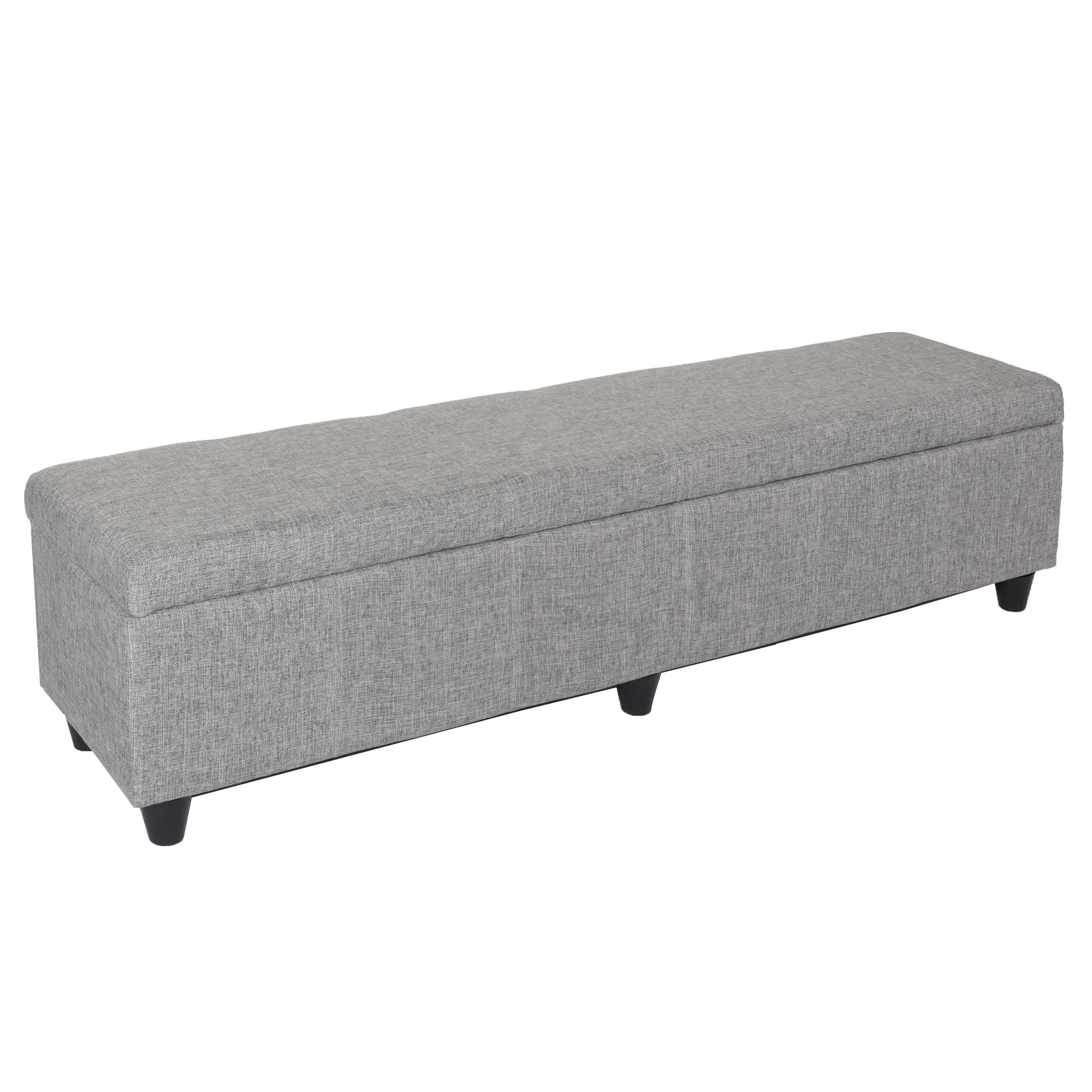 AUFBEWAHRUNGS-TRUHE XXL Grau - Grau, Textil (180/45/45cm) - MCW