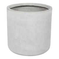 BLUMENTOPF Grau Messene - Grau, Naturmaterialien (33cm) - Beliani