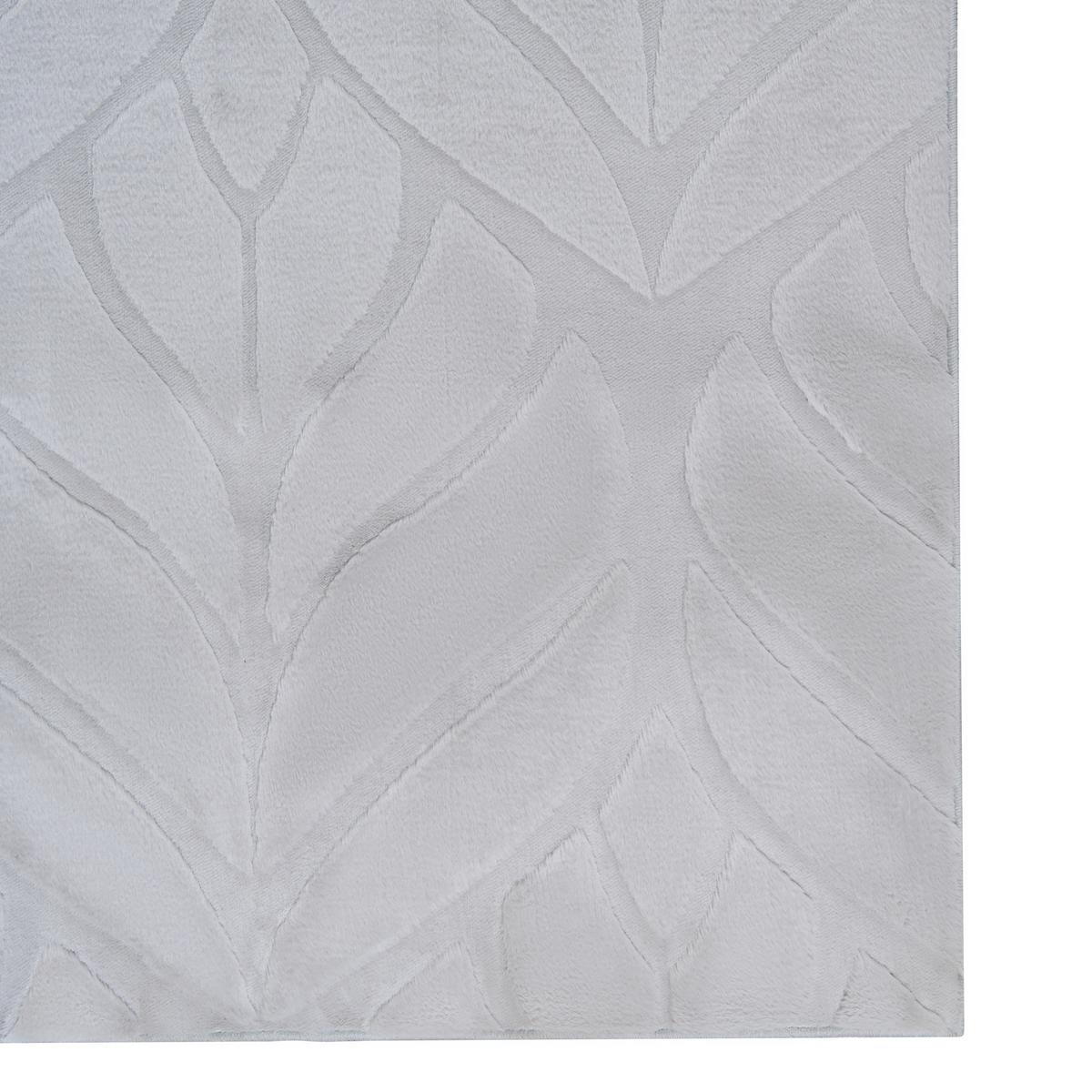 KUNSTFELLTEPPICH Hellgrau 80/300 cm Mitchell - Hellgrau/Grau, Kunststoff (80/300cm) - Beliani