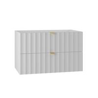 WASCHTISCHUNTERSCHRANK 80cm Lexa Weiß - Weiß, Holzwerkstoff (80/50/45.8cm) - Petits-meubles