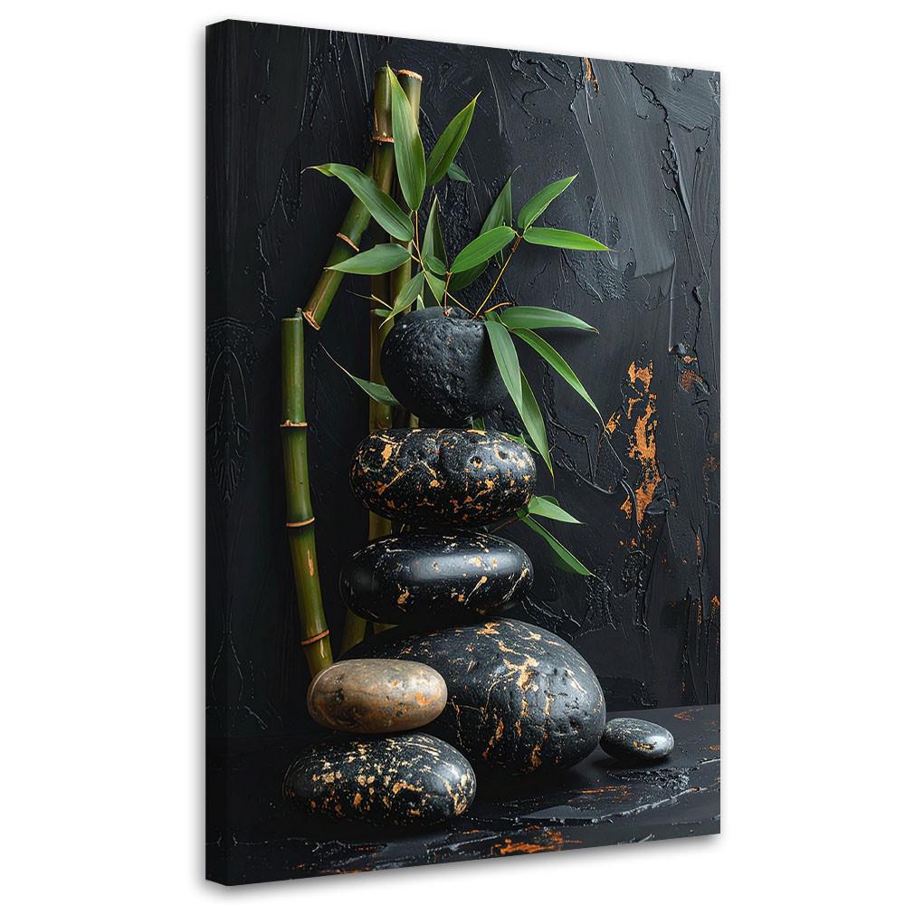 LEINWANDBILD Zen und Orientalisch 70x100cm - Schwarz, Textil (70/100cm) - Feeby