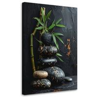 LEINWANDBILD Zen und Orientalisch 70x100cm - Schwarz, Textil (70/100cm) - Feeby