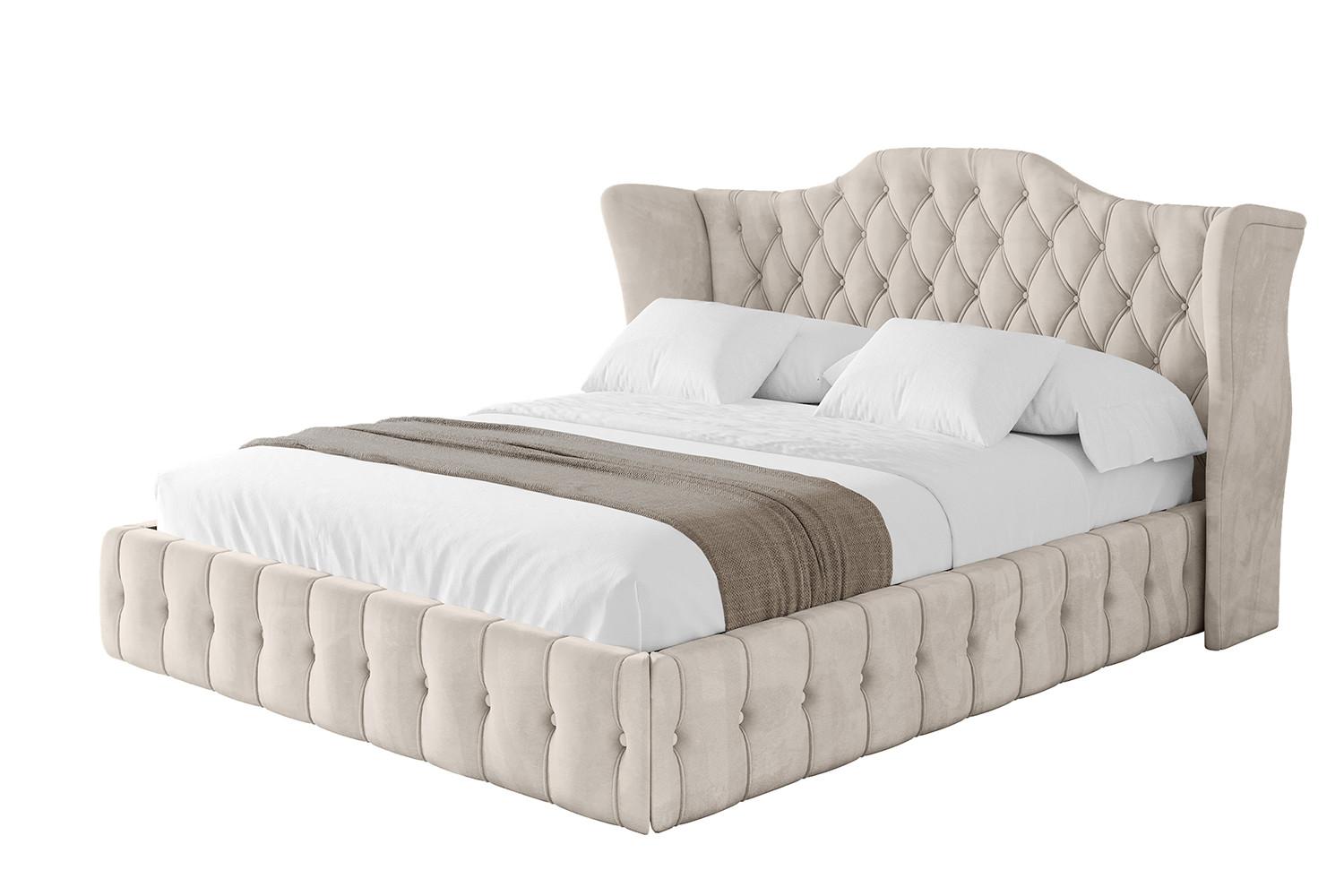 POLSTERBETT mit Bettkasten und Lattenrost, Bett mit Matratze H3/H4 - MODY 120x200 Beige - Beige, Holzwerkstoff/Textil (120/200cm) - ALTDECOR