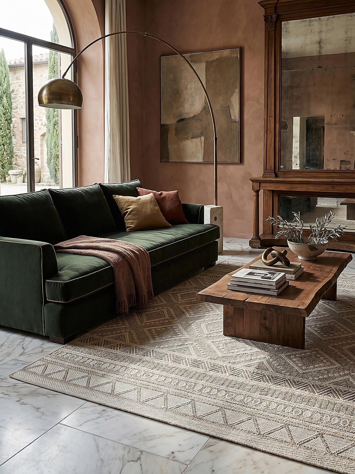TEPPICH Flachgewebe ESERA Ethno-Rauten Polypropylen Beige 200 x 280 cm - Beige, Textil (200/280cm) - KADIMA DESIGN