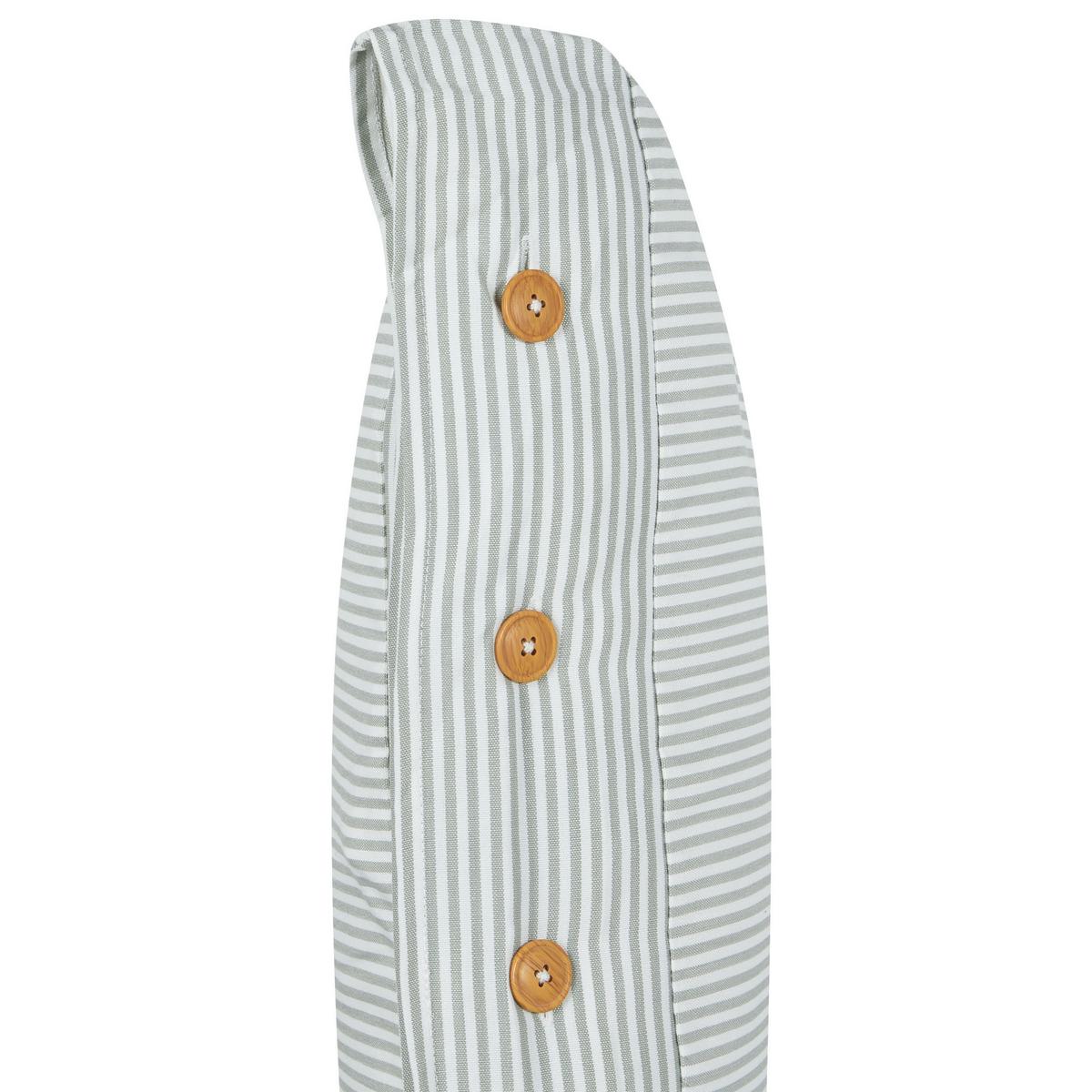 DEKOKISSEN 2er-Set Mintgrün 40/60 cm Sebrine - Weiß/Braun, Textil (60/40cm) - Beliani