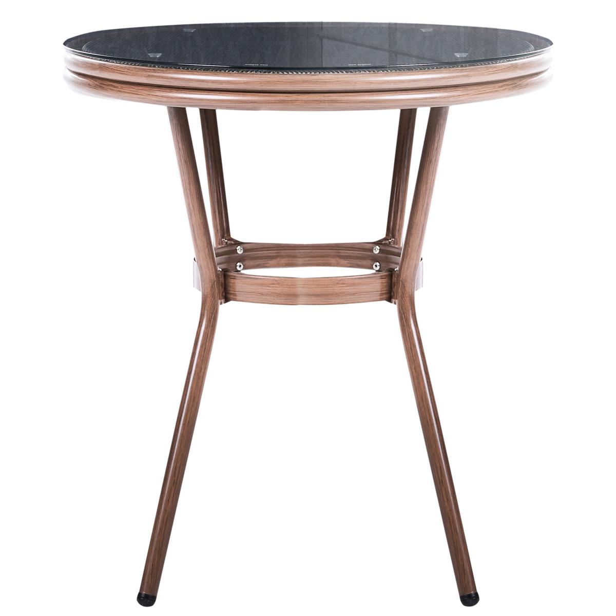 GARTENMÖBEL-SET 4-Sitzer Grau Polyrattan Rifreddo - Grau, Kunststoff - Beliani