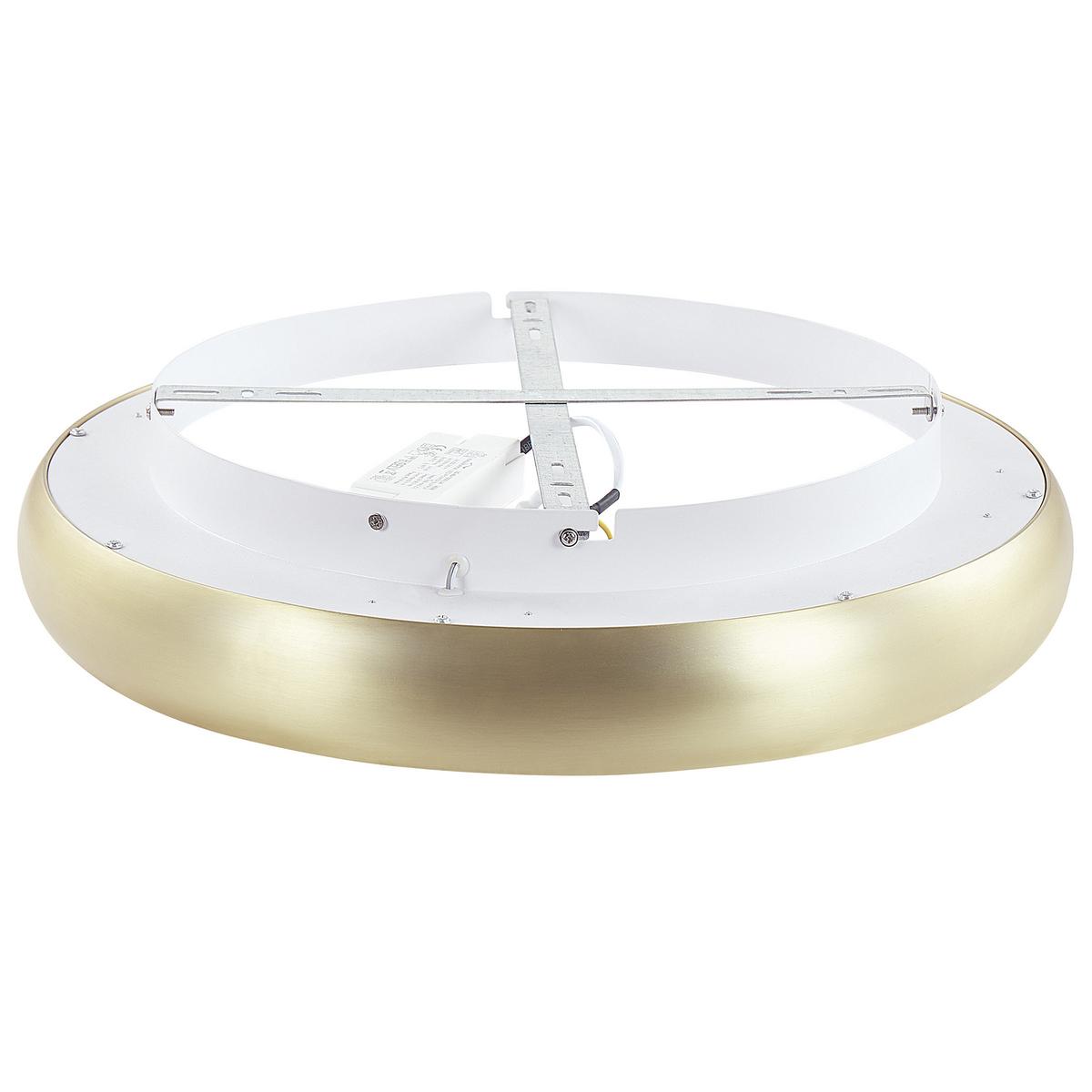 DECKENLEUCHTE Ataran 45/45/10 cm - Goldfarben, Metall (45/45/10cm) - Beliani