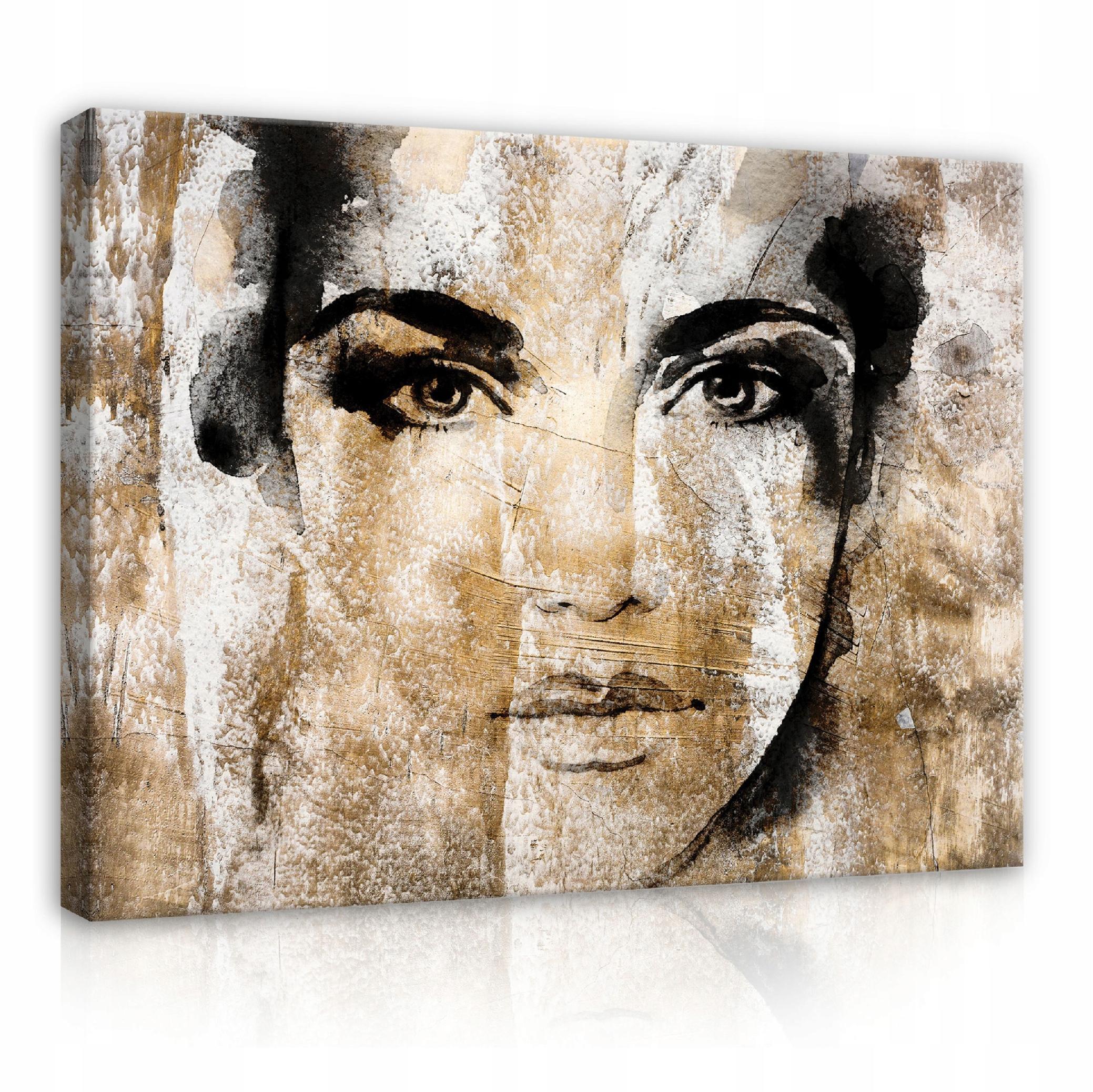 LEINWAND BILDER Frau Abstrakt 60x40 - Multicolor, Holzwerkstoff (60/40cm) - Wallarena