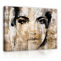LEINWAND BILDER Frau Abstrakt 60x40 - Multicolor, Holzwerkstoff (60/40cm) - Wallarena
