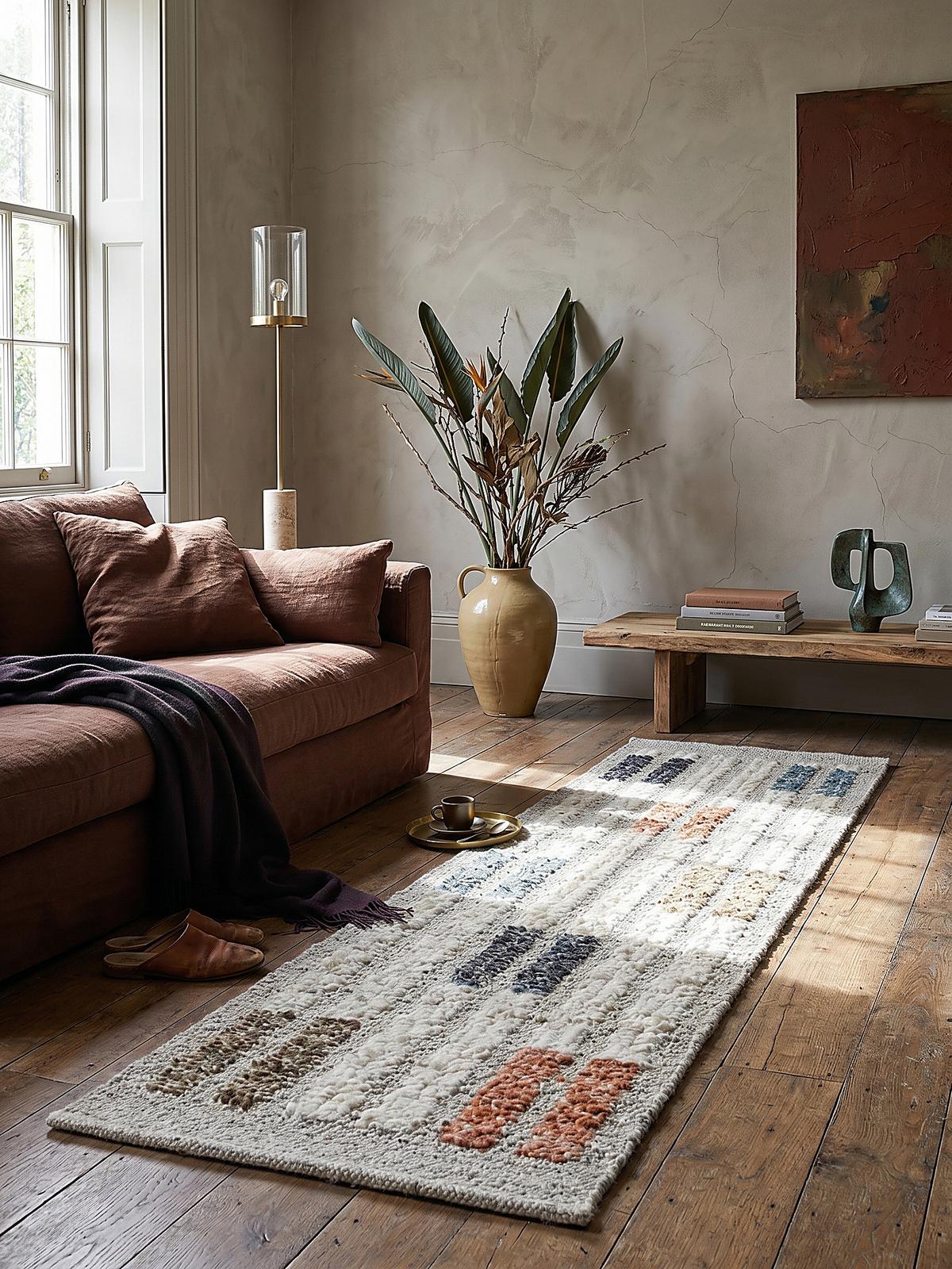 WOLLTEPPICH ALDER, geometrisch, Bunt, 80 x 300 cm - Multicolor, Textil (300/80cm) - KADIMA DESIGN