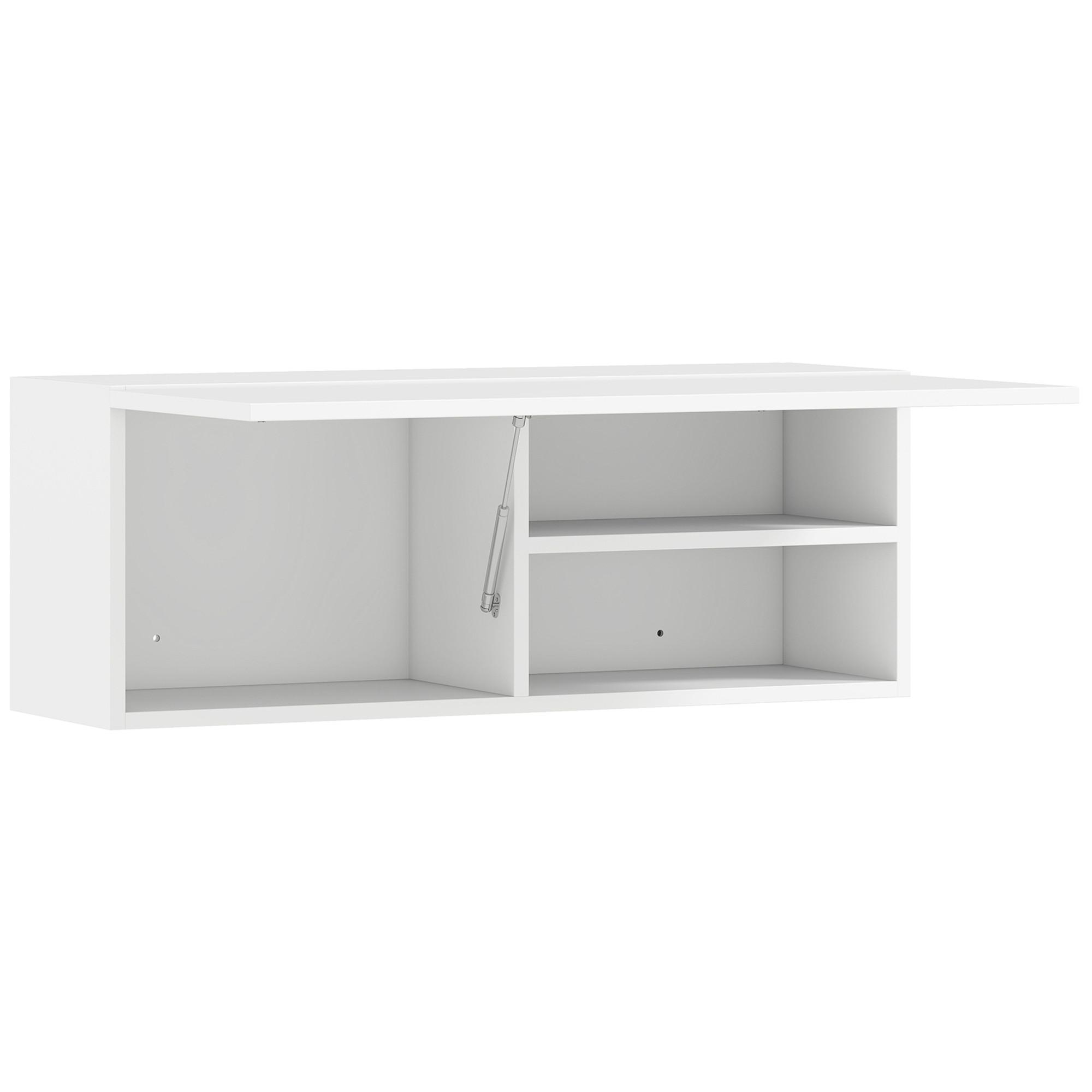 WANDSCHRANK Spanplatte Weiß - Weiß, Holzwerkstoff (25/30/80cm) - HOMCOM