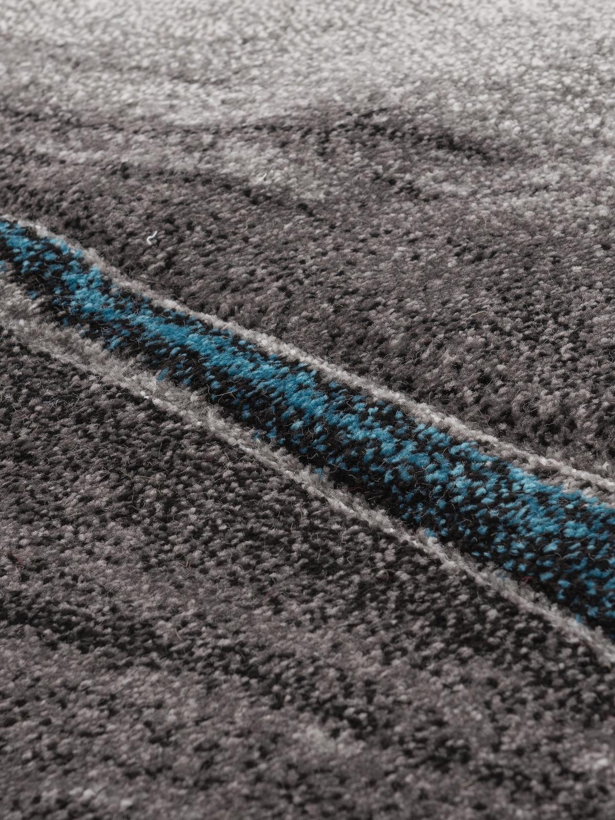 TEPPICHLÄUFER Abstrakt BIENO Polypropylen Grau 80 x 150 cm - Grau, Textil (80/150cm) - KADIMA DESIGN