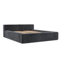 POLSTERBETT Casto mit Stauraum 160/200 cm Anthrazit im Terra NW Stoff - Anthrazit/Schwarz, Holz/Holzwerkstoff (160/200cm) - AltaBeds