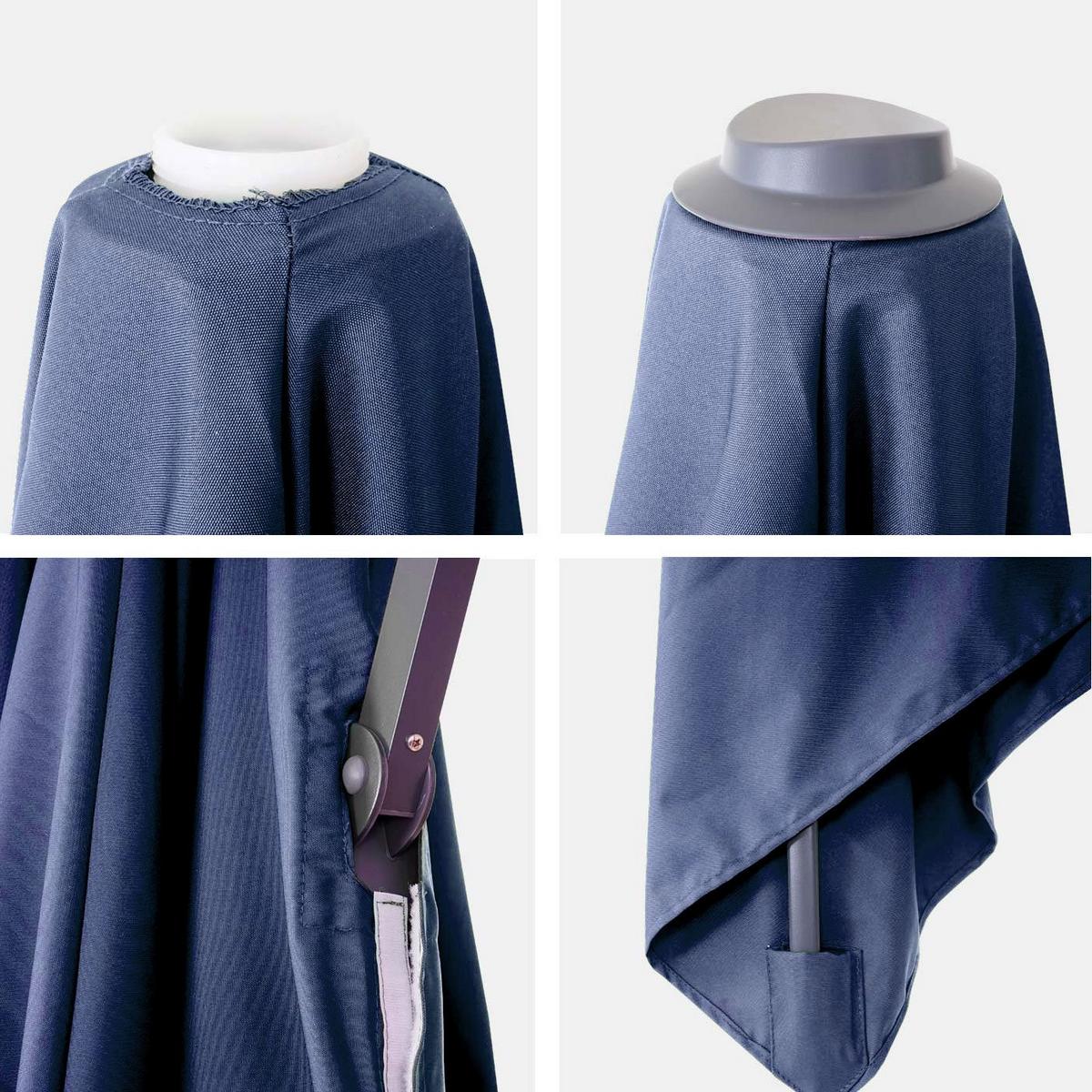 ERSATZ-BEZUG FÜR SCHIRM Blau - Blau, Textil (295/295cm) - MCW