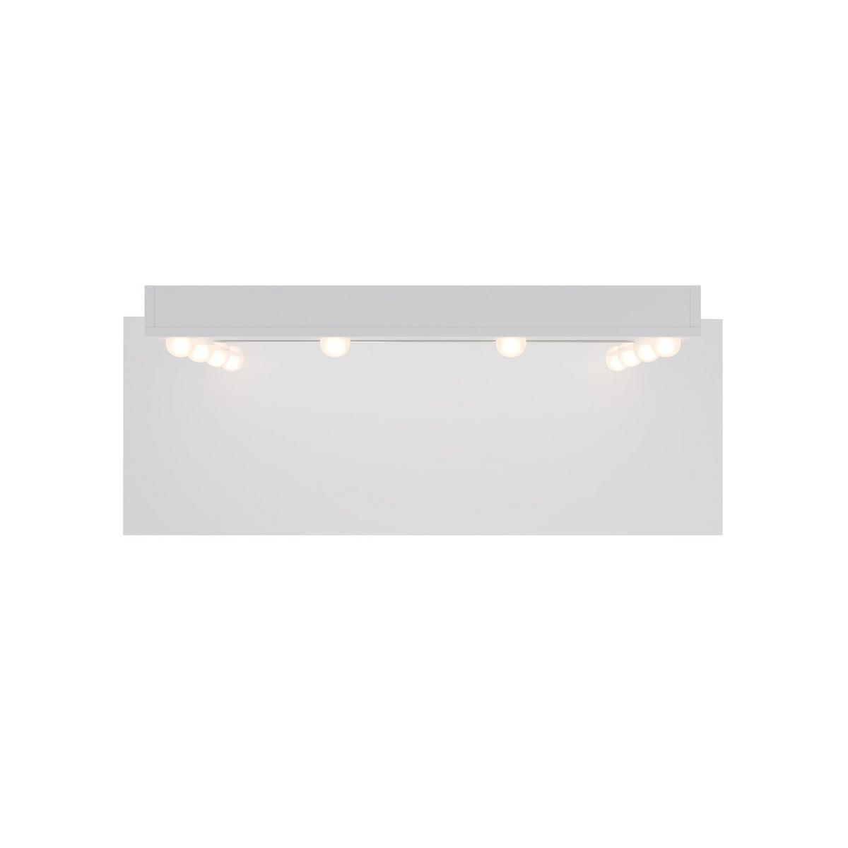 SCHMINKTISCH Talea mit LED (3 Lichtstufen) - Weiß, Holz (110/141/40cm) - Juskys