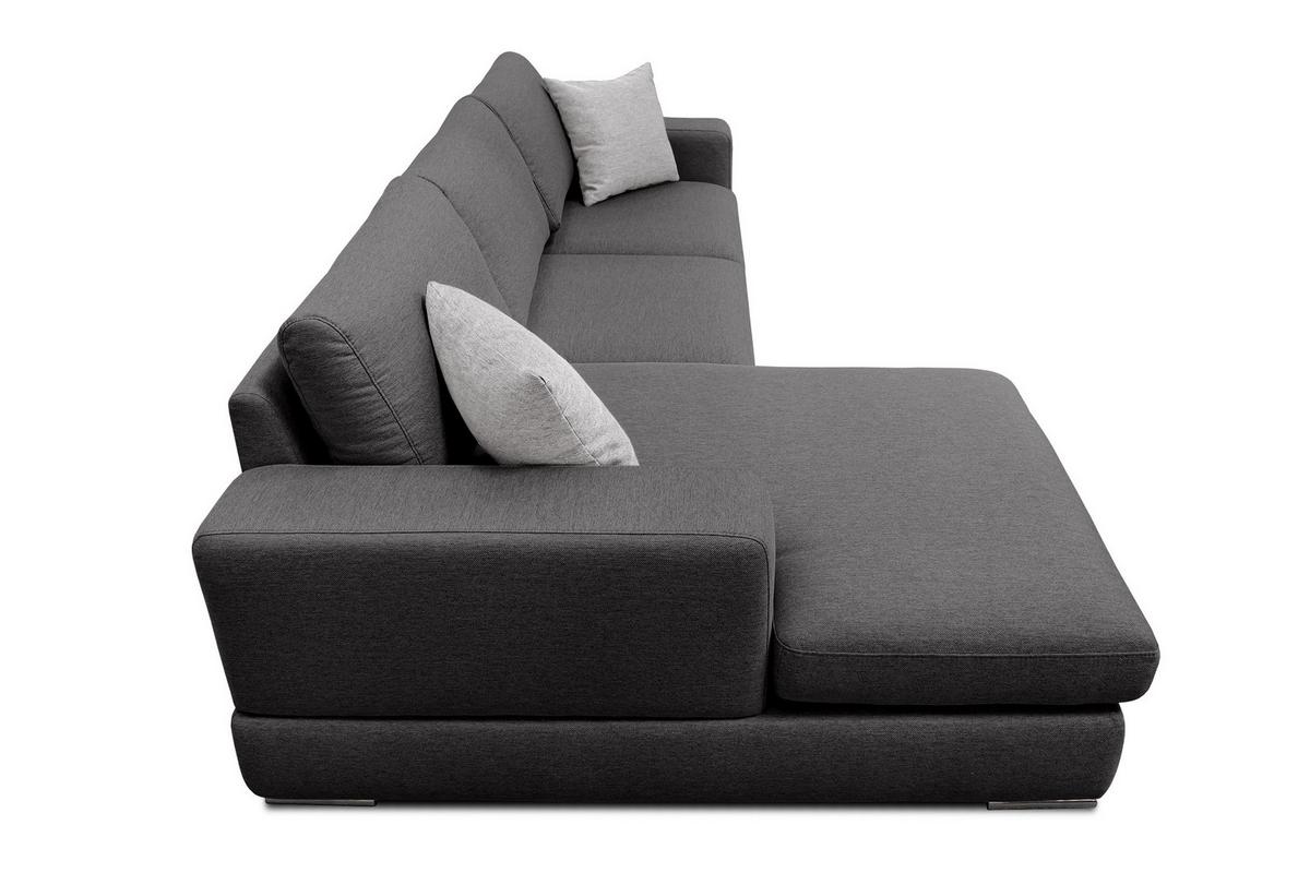 ECKSOFA OTTO 4-Sitzer, dunkelgrau - Dunkelgrau, Holzwerkstoff/Textil (159/279cm) - Wozimo