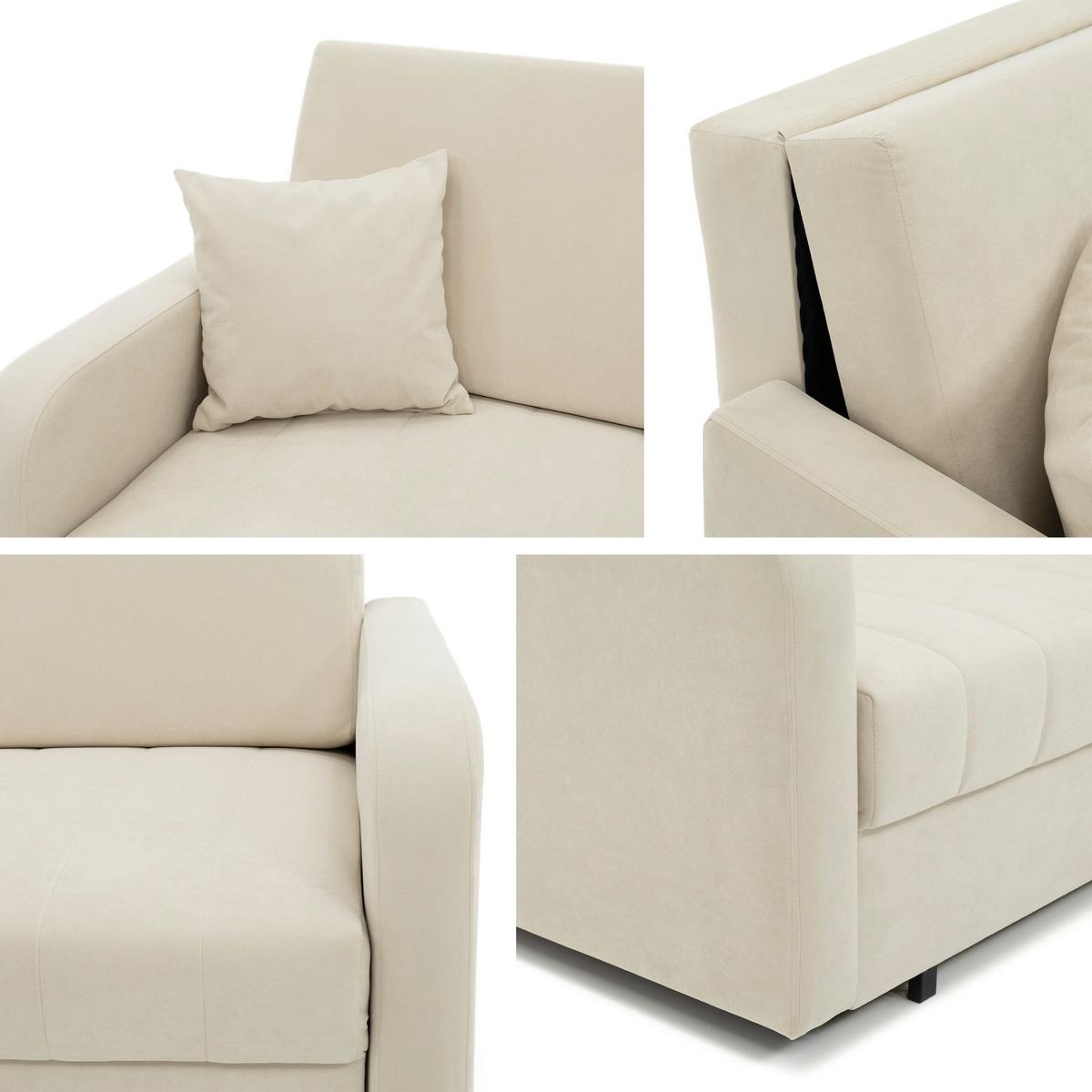 SCHLAFSOFA Viva Silk III - Schwarz/Rosa, Holz/Textil (152/85/98cm) - MIRJAN24