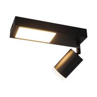 DECKENSTRAHLER Birkenfeld 1-flammig 23.5/8/16.9 cm - Schwarz, Metall (23.5/8/16.9cm) - Nettlife